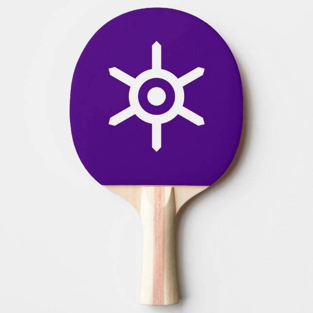 Flagga i Tokyoprefekturen, Japan Ping Pong Paddle Pingisracket (Framsidan)