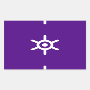 Flagga i Tokyoprefekturen, Japan Rektangulärt Klistermärke