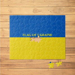 Flagga i Ukraina: Jigszons Puzzle 8"x10" Pussel