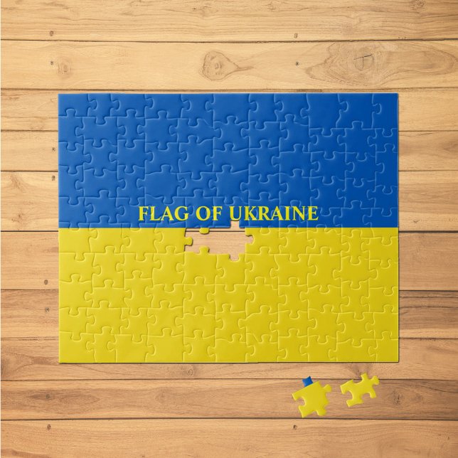 Flagga i Ukraina: Jigszons Puzzle 8"x10" Pussel (Skapare uppladdad)