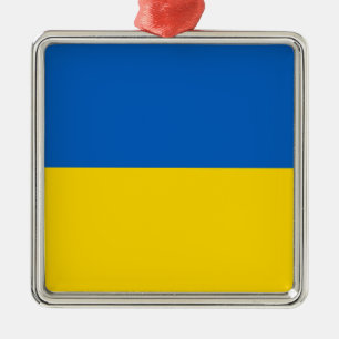 Flagga i Ukraina Julgransprydnad Metall