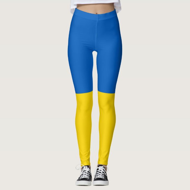 Flagga i Ukraina Leggings (Framsida)