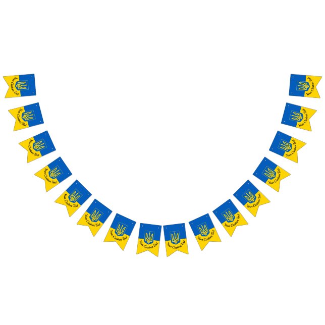 Flagga i Ukraina med jackande av arm och anpassnin (Alla)