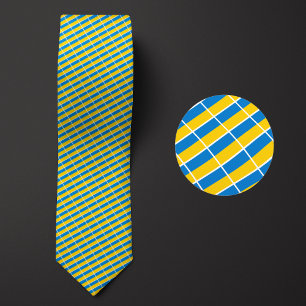 Flagga i Ukraina Mönster Slips