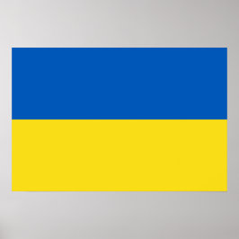 Flagga i Ukraina Poster