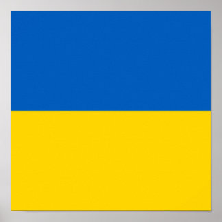 Flagga i Ukraina Poster