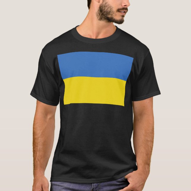 Flagga i Ukraina T Shirt (Framsida)