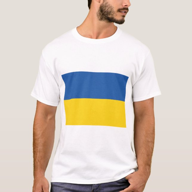 Flagga i Ukraina T Shirt (Framsida)