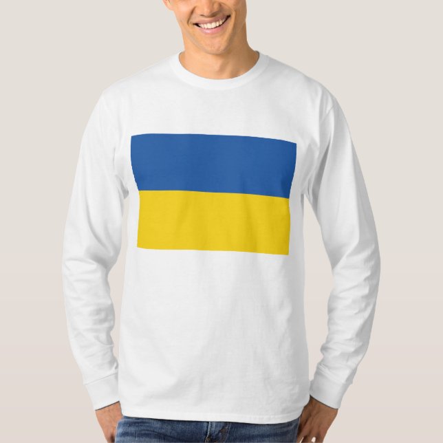 Flagga i Ukraina T Shirt (Framsida)