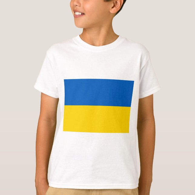 Flagga i Ukraina T Shirt (Framsida)