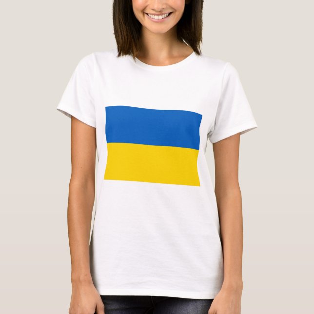 Flagga i Ukraina Tee (Framsida)
