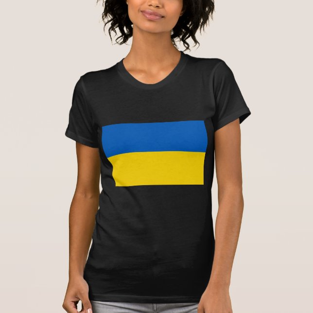 Flagga i Ukraina Tee Shirt (Framsida)