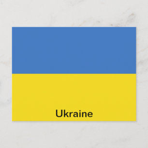 Flagga i Ukraina Vykort