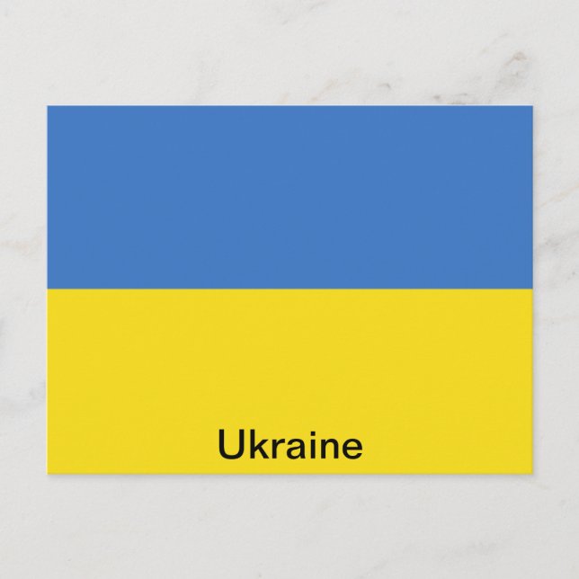 Flagga i Ukraina Vykort (Framsida)