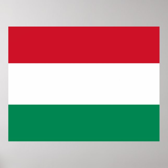 Flagga i Ungern Poster (Framsidan)