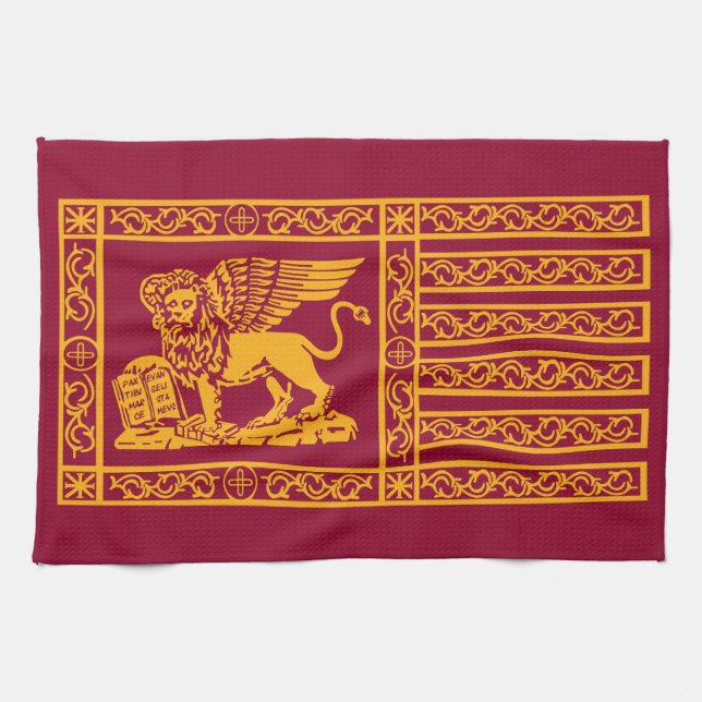 Flagga i Venedig Kökshandduk (Horisontell)