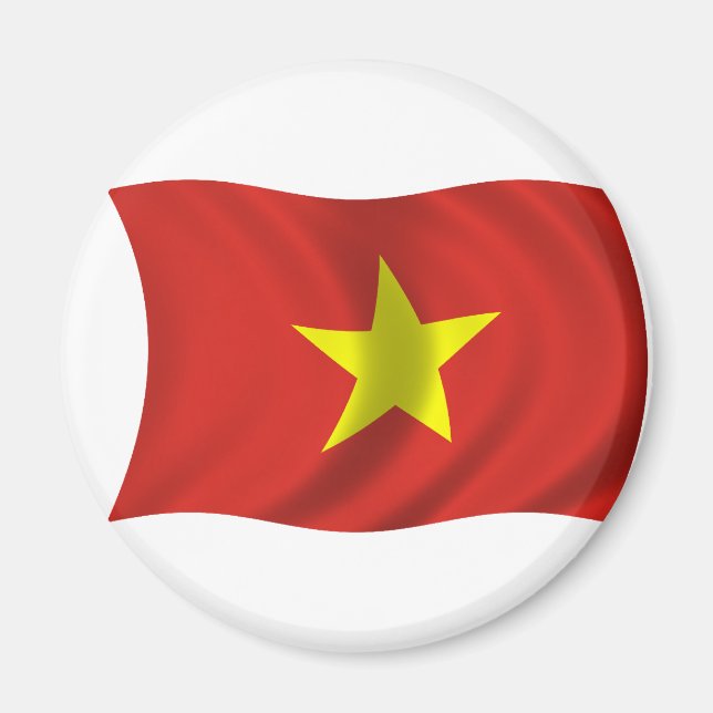 Flagga i Vietnam Magnet (Framsidan)