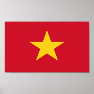 Flagga i Vietnam Poster