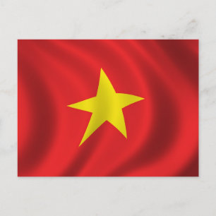 Flagga i Vietnam Vykort