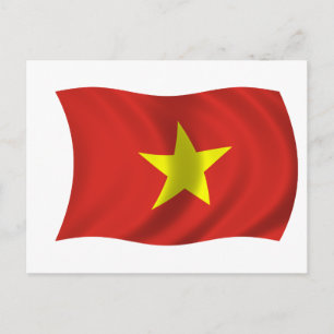 Flagga i Vietnam Vykort