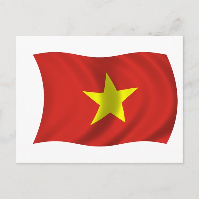 Flagga i Vietnam Vykort (Framsida)
