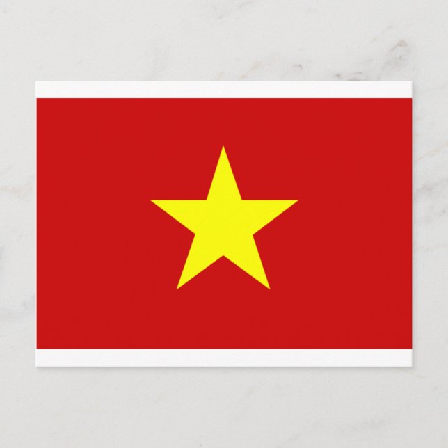 Flagga i Vietnam Vykort (Framsida)