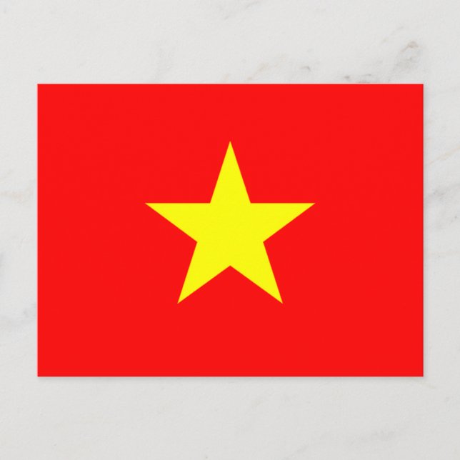 Flagga i Vietnam Vykort (Framsida)
