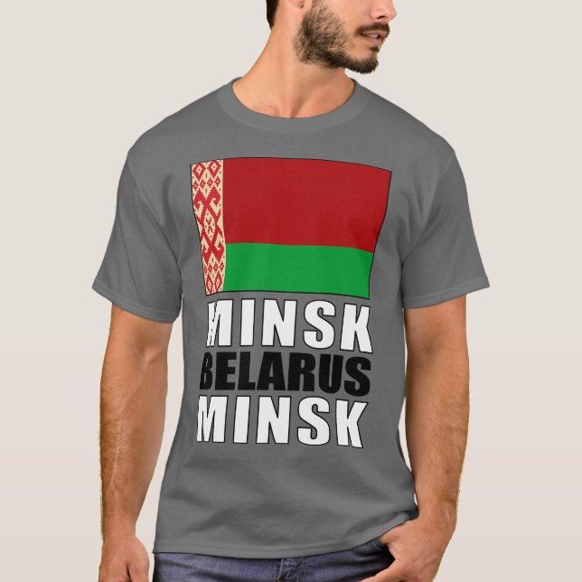 Flagga i Vitryssland T Shirt (Framsida)