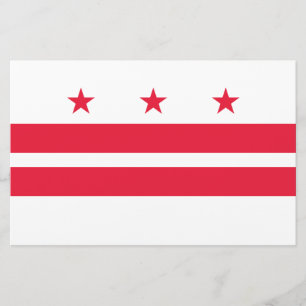 Flagga i Washington D.C. (Columbia District) Brevpapper