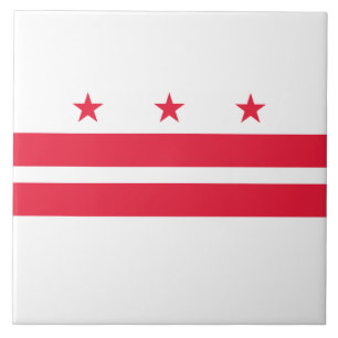 Flagga i Washington D.C. (Columbia District) Kakelplatta