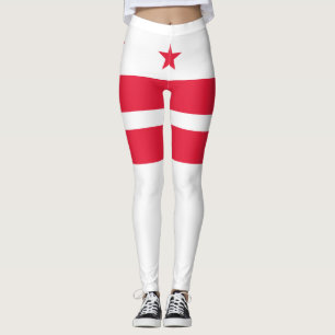 Flagga i Washington D.C. (Columbia District) Leggings