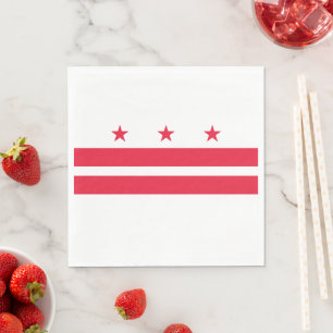Flagga i Washington D.C. (Columbia District) Pappersservett