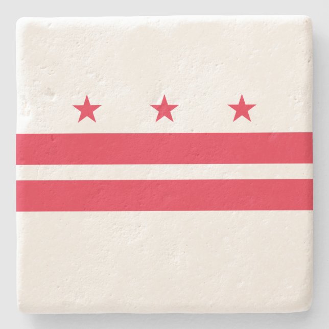Flagga i Washington D.C. (Columbia District) Stenunderlägg (Framsidan)
