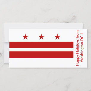 Flagga i Washington DC, Glad helg från USA Julkort