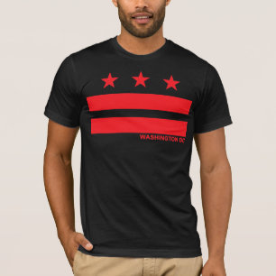 Flagga i Washington DC T-shirt
