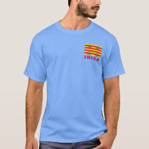 Flagga Ibiza, SPANIEN T Shirt