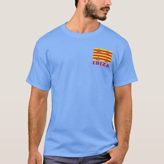 Flagga Ibiza, SPANIEN T Shirt (Framsida)