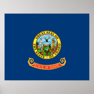 Flagga Idaho Poster