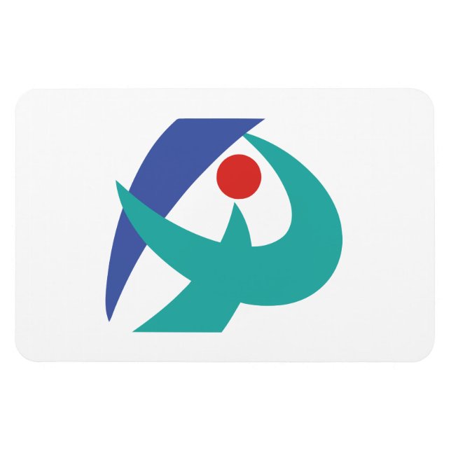 Flagga Iga, Mie, Japan Magnet (Horisontell)