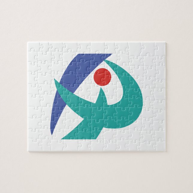 Flagga Iga, Mie, Japan Pussel (Horisontell)