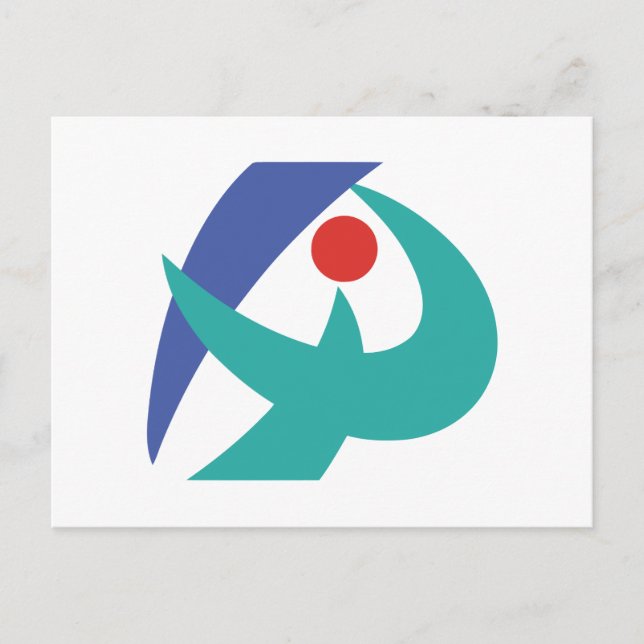 Flagga Iga, Mie, Japan Vykort (Framsida)