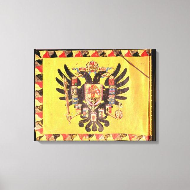 Flagga: Imperial Habsburg Dynasty, 1700 Canvastryck (Framsida)