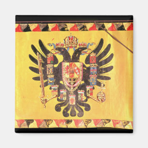 Flagga: Imperial Habsburg Dynasty, 1700 Magnet