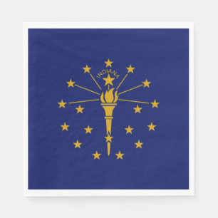 Flagga Indiana (Förenta staterna) Pappersservett