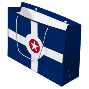 Flagga Indianapolis, Indiana Large Gift Bag
