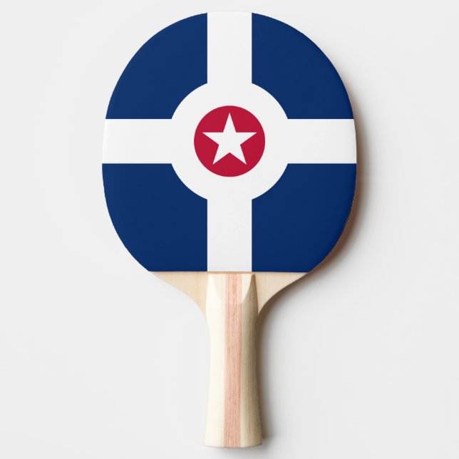 Flagga Indianapolis, Indiana Ping-Pong Paddle Pingisracket (Framsidan)
