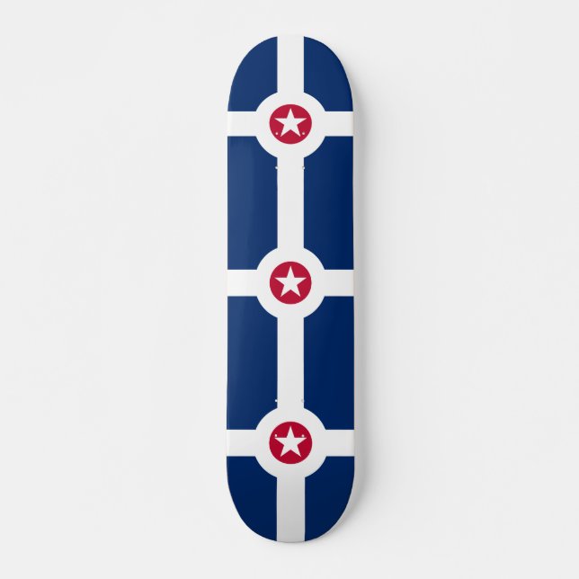 Flagga Indianapolis, Indiana Skateboard (Framsida)
