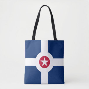 Flagga Indianapolis, Indiana Tote Bag Tygkasse
