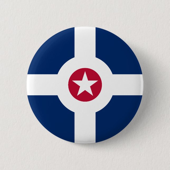 Flagga Indianapolis, Indiska Button Knapp (Framsida)