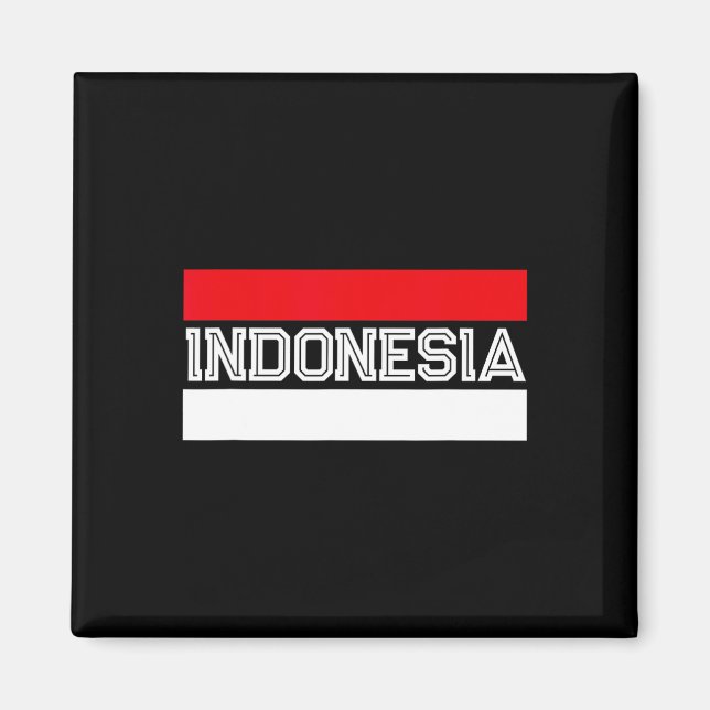 Flagga indonesiska magnet (Framsidan)